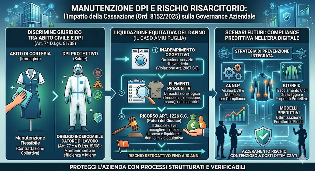 Manutenzione DPI e Rischio Risarcitorio: l'Impatto della Cassazione (Ord. 8152/2025) sulla Governance Aziendale